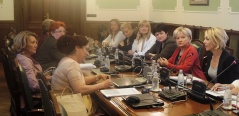 9 September 2014 The members of the Women’s Parliamentary Network in meeting with the Indian Ambassador